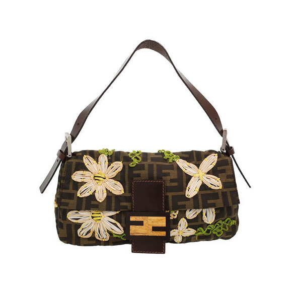 Fendi Handbags - FENDI Zucca Zucca Baguette Bag Brown
